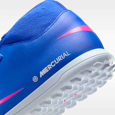 Tacos de fútbol para pasto sintético (turf) de corte high Nike Mercurial Superfly 10 Club