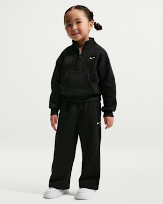 Детские Nike Sportswear Little Kids' Studio Fleece Half-Zip and Pants Set