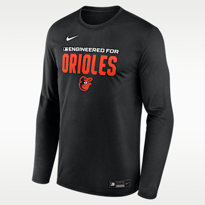 Baltimore Orioles Authentic Collection Team Issue Men's Nike Dri-FIT MLB Long-Sleeve T-Shirt