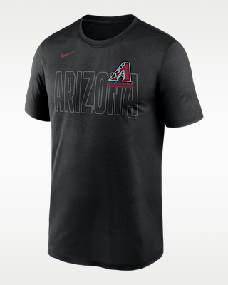 Мужская футболка Arizona Diamondbacks Knockout Team Legend Nike Dri-FIT MLB
