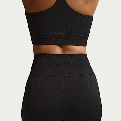 Nike Pro Seamless Yüksek Belli Bilek Üstü Kadın Taytı görsel 3