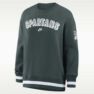 Michigan State Legacy Phoenix Women's Nike College Oversized Pullover Crew