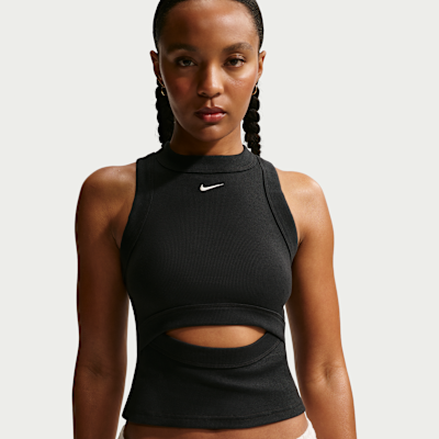 Nike Sportswear Chill Knit Sıkı Kesim Fitilli Kadın Atleti