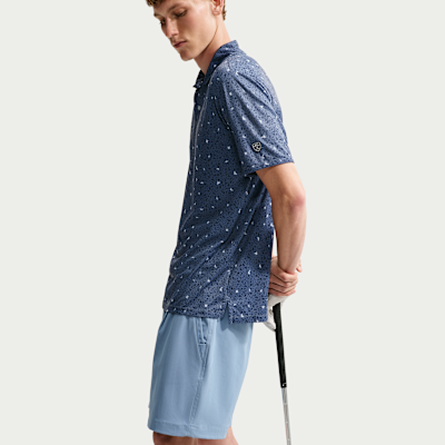 Nike Par Dri-FIT Microprint Birds Erkek Golf Polo Üstü görsel 3