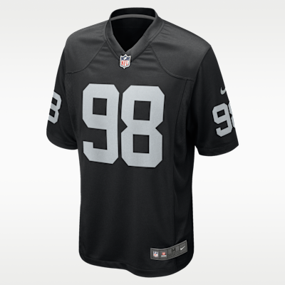 Jersey de fútbol americano Game para hombre NFL Las Vegas Raiders (Maxx Crosby)