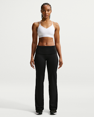 Женские  Nike One Dri-FIT High-Waisted Fold-Over Pants