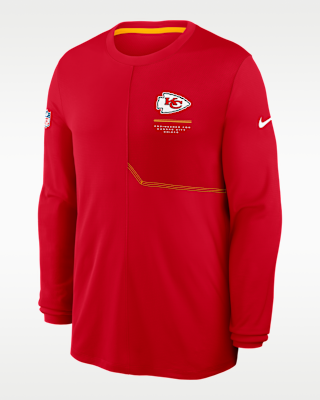 Мужские  Kansas City Chiefs Sideline Coach Nike Dri-FIT NFL Long-Sleeve Top