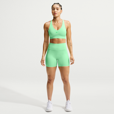 Nike Universa Yüksek Belli Ön Dikişsiz 13 cm Kadın Bisiklet Şortu