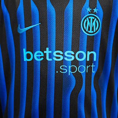 Inter Milan 2025/26 Stadium Home Younger Kids' Nike Football Replica 3-Piece Kit