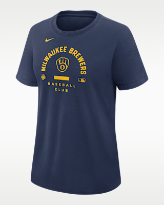 Женская футболка Milwaukee Brewers Authentic Collection Early Work Nike Dri-FIT MLB