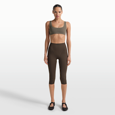 Γυναικείος στηθόδεσμος με μικρή στρογγυλή λαιμόκοψη NikeSKIMS Ribbed Seamless