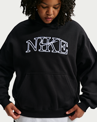 Женское худи Nike Studio Fleece Medium Weight Oversized Pullover Logo Hoodie