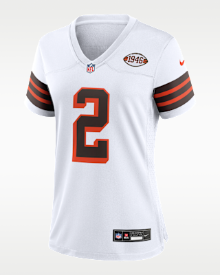 Женские джерси Shedeur Sanders Cleveland Browns Nike NFL Game Jersey