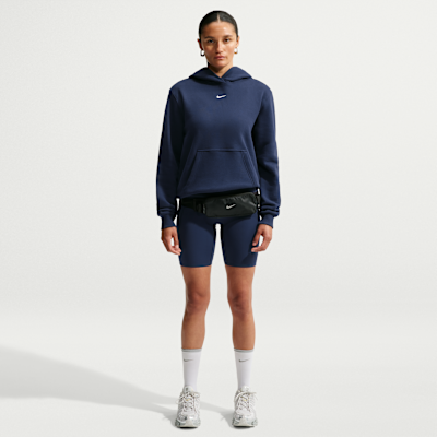 Nike Studio Fleece Orta Kalınlıkta Kapüşonlu Kadın Sweatshirt'ü görsel 4