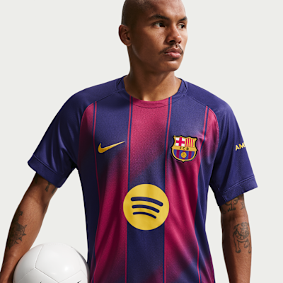 Męska koszulka piłkarska Nike Dri-FIT FC Barcelona Stadium 2025/26 (wersja domowa) – replika