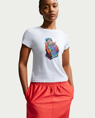 Женская футболка Nike Sportswear Chill Knit Slim Cropped