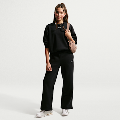 Детские брюки Nike Sportswear Studio Fleece Girls' Open-Hem Pants