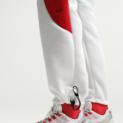 Nike Tech Renk Bloklu Açık Paçalı Fleece Erkek Eşofman Altı görsel 6