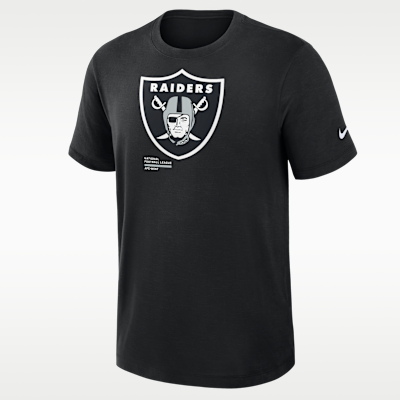 Playera Nike Dri-FIT de la NFL para hombre Las Vegas Raiders Slub
