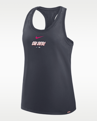 Женские  San Diego Padres Script City Connect Nike MLB Racerback Tank Top