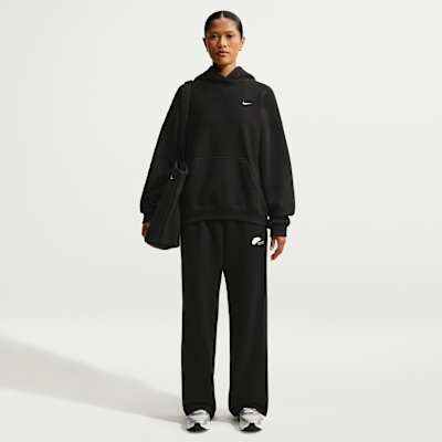 Nike Studio Fleece Kalın Oversize Kapüşonlu Kadın Sweatshirt'ü görsel 4