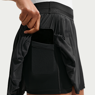 NikeCourt Advantage Dri-FIT Pileli Kadın Tenis Eteği görsel 7