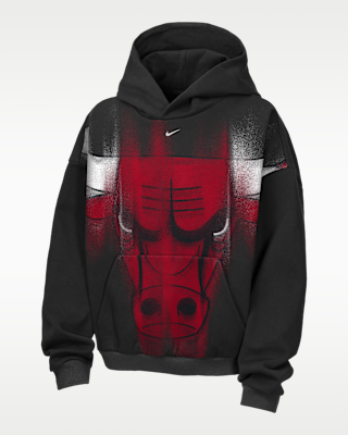 Детское худи Chicago Bulls Big Kids' Nike Basketball Hoodie для баскетбола
