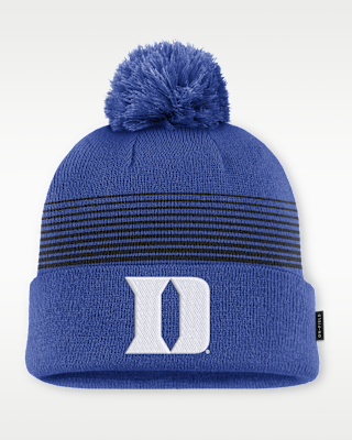 Женские Duke Sideline Peak Nike College Cuffed Pom Beanie