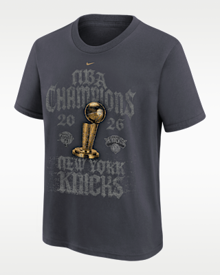 Детская футболка New York Knicks 2026 NBA Champions Nike Grade School NBA Locker Room