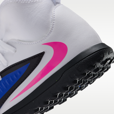 Tacos de fútbol para pasto sintético (turf) para niños grandes Nike Jr. Phantom 6 High Club