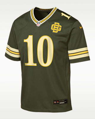Детские джерси Jordan Love Green Bay Packers Rivalries Collection Big Kids' Nike NFL Game Jersey