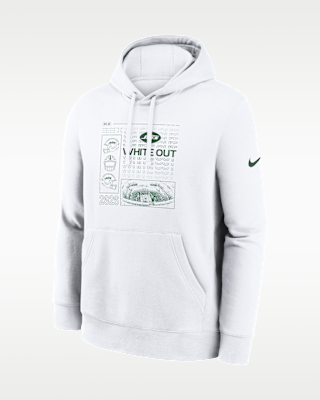 Мужское худи New York Jets White Out Nike NFL Pullover Hoodie