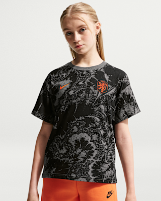 Детская футболка Netherlands Big Kids' Nike Soccer