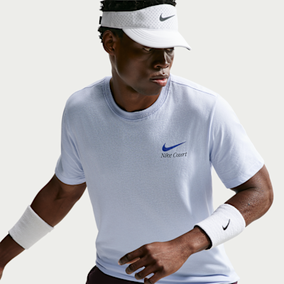 NikeCourt Dri-FIT Erkek Tenis Tişörtü görsel 3