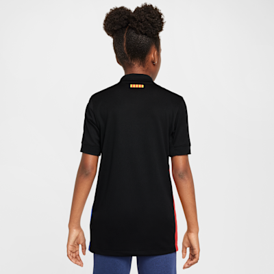 Jersey de fútbol Nike Dri-FIT Replica del FC Barcelona 2024/25 Stadium Away para niños talla grande