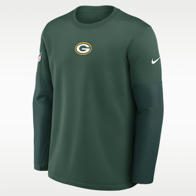 Green Bay Packers Scripted To Win Sideline Coach Men's Nike Therma-FIT NFL Long-Sleeve T-Shirt