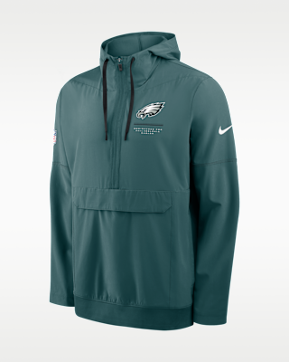 Мужская куртка Philadelphia Eagles Sideline Anorak Nike NFL 1/2-Zip Hooded