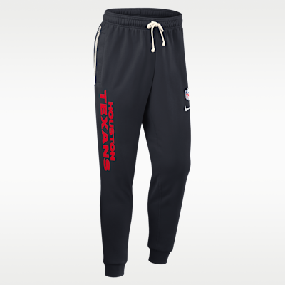 Pants Nike Dri-FIT de la NFL de pierna entallada para hombre Houston Texans Ground Game Sideline
