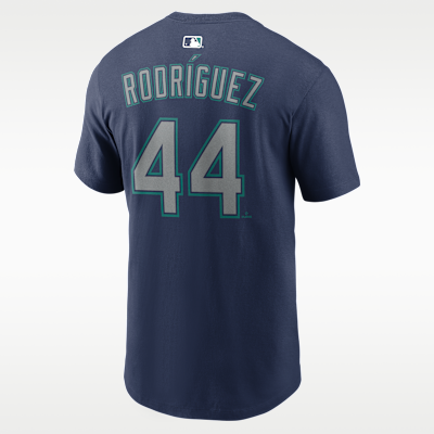 Playera Nike de la MLB para hombre Julio Rodríguez Seattle Mariners