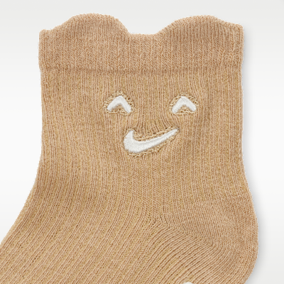 Nike Cozy Comfort Baby (0-6M) Ribbed Gripper Socks (3 Pairs)