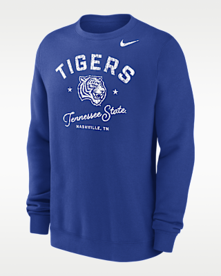 Мужской свитшот Nike College (Tennessee State University) Men’s Club Fleece Crew-Neck