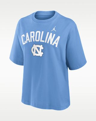 Женская футболка North Carolina Arch Over Logo Boxy Jordan Brand College