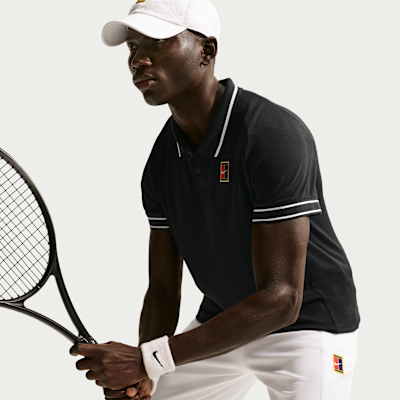 NikeCourt Heritage Erkek Tenis Polo Üst görsel 3