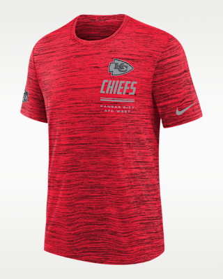 Детская футболка Kansas City Chiefs Sideline Team Issue Velocity Big Kids' Nike Dri-FIT NFL