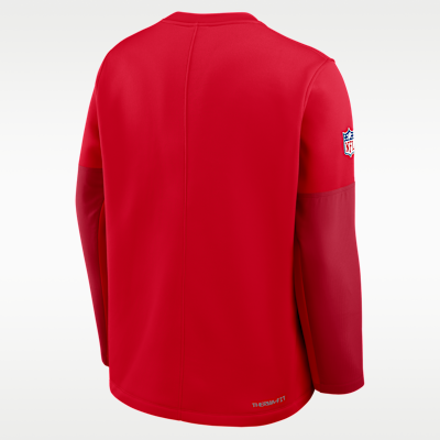 Kansas City Chiefs Scripted To Win Sideline Coach Men's Nike Therma-FIT NFL Long-Sleeve T-Shirt