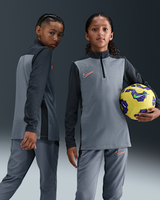 Детские  Nike Academy Big Kids' Dri-FIT Long-Sleeve 1/4-Zip Soccer Drill Top