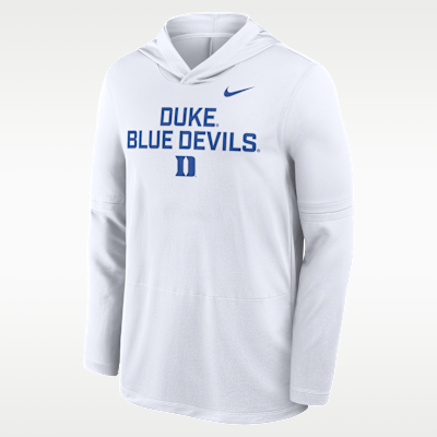 Duke Sideline Men's Nike Dri-FIT College Long-Sleeve Hooded Top