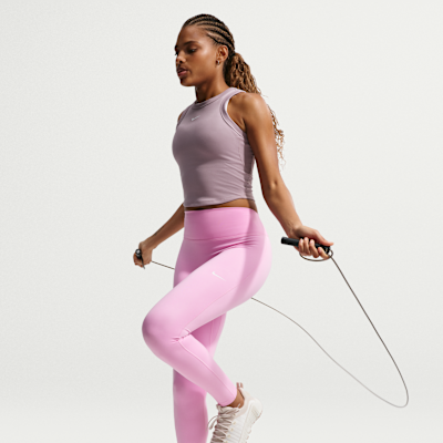 Nike One Seamless Front Yüksek Belli Tam Boy Kadın Taytı görsel 4