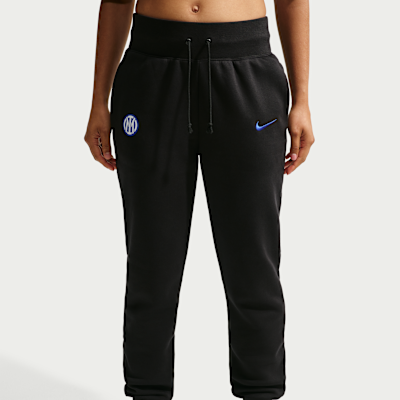 Nike Inter Milan Phoenix Fleece Nike Yüksek Belli Kadın Futbol Eşofman Altı görsel 2