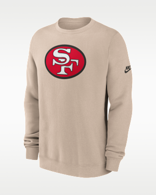 Мужские San Francisco 49ers Rewind Club Nike NFL Pullover Crew
